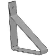 Кронштейн для крепления в желобе ТС.02-50 Ц