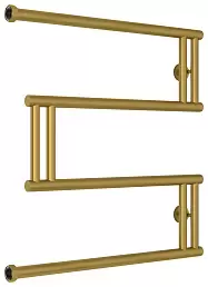 Водяной полотенцесушитель Сунержа High-Tech model M 600х600 матовое золото