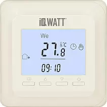 Терморегулятор IQ Watt программируемый Thermostat P слоновая кость