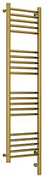 Полотенцесушитель электрический Сунержа Богема 3.0 прямая 1200х300  МЭМ правый Золото