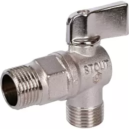 Кран шаровой Stout угловой для бытовой техники 1/2"