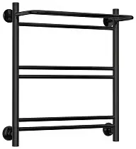 Водяной полотенцесушитель Стилье "Версия-Н1" 600х500 (Полка+1+2+2) П 16 (Чёрный)