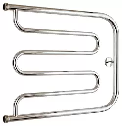 Водяной полотенцесушитель Стилье ТАНДЕМ 500х650 резьба-сгон 1" (Без покрытия)