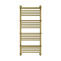 Водяной полотенцесушитель Сунержа Богема 4 полки + 1200х500 состаренная латунь