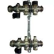 Коллектор Oventrop "Multidis SF" на 2 контура с регулирующими вставками