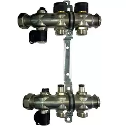 Коллектор Oventrop "Multidis SF" на 2 контура с регулирующими вставками