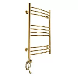 Электрический полотенцесушитель Domoterm с тэном Калипсо П10 500x800 EL золото