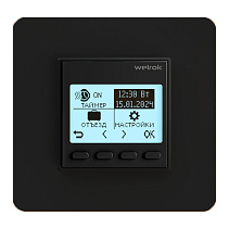 Терморегулятор Welrok (Terneo) pro bk программируемый чёрный