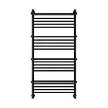 Водяной полотенцесушитель Сунержа Богема 4 полки + 1200х600 матовый черный