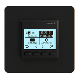 Терморегулятор Welrok (Terneo) pro bk программируемый чёрный