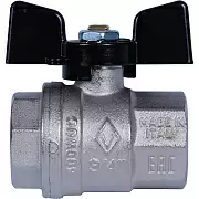 Кран шаровой Bugatti Oregon прямой В-В 3/4", ручка-бабочка, арт.03020067