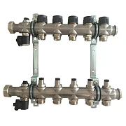 Коллектор Oventrop "Multidis SF" на 5 контуров с регулирующими вставками