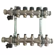 Коллектор Oventrop "Multidis SF" на 5 контуров с регулирующими вставками