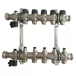 Коллектор Oventrop "Multidis SF" на 5 контуров с регулирующими вставками