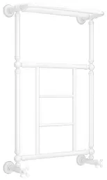 Водяной полотенцесушитель Сунержа Ренессанс 1452 860х500 белый