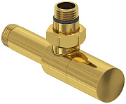 Вентиль Сунержа угловой (цилиндр) G 1/2" НР х G 1/2" НР (Золото)