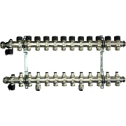 Коллектор Oventrop "Multidis SF" на 12 контуров с регулирующими вставками