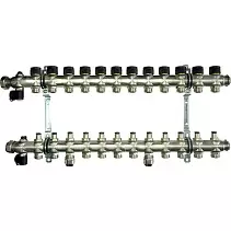 Коллектор Oventrop "Multidis SF" на 12 контуров с регулирующими вставками