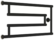 Водяной полотенцесушитель Сунержа High-Tech model G+ 320х650 матовый черный