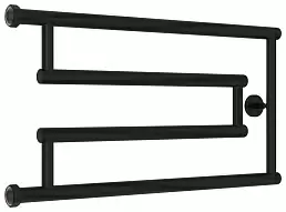 Водяной полотенцесушитель Сунержа High-Tech model G 320х650 матовый черный