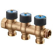 Коллектор Oventrop "Multidis R" на 3 отвода 3/4 EK для водоснабжения с функцией отключения