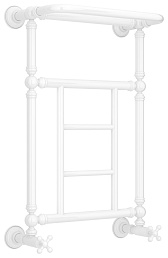 Водяной полотенцесушитель Сунержа Ренессанс 1452 660х400 белый