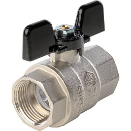 Кран шаровой Stout полнопроходной, ВР/ВР, ручка бабочка 3/4"
