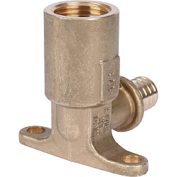 Угольник Stout настенный с длинным нарезным патрубком 20-Rp 1/2"