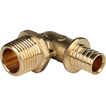 Угольник-переходник Stout с наружной резьбой 32xR 1" для труб из сшитого полиэтилена 