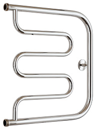 Водяной полотенцесушитель Стилье ТАНДЕМ 500х500 резьба-сгон 1" (Без покрытия)