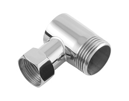 Уголок переходной н/ж "СУНЕРЖА" G 1" нар.р. / G 3/4" н. г. (РОЗОВЫЙ)