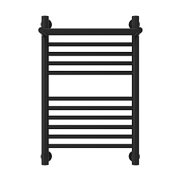 Водяной полотенцесушитель Сунержа Богема с полкой + 600х400 матовый черный