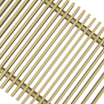 Рулонная решетка Techno алюминиевая золото PPA 150-2100