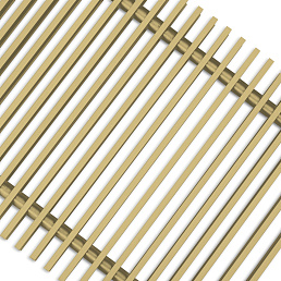 Рулонная решетка Techno алюминиевая золото PPA 300-900