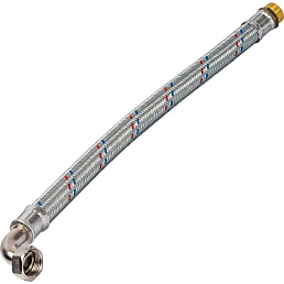 Гибкая подводка для воды Stout НР 1 х ВР 1 угловая, длина 800 мм