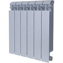 Радиатор биметаллический Global Style Plus 500 / grigio argento opaco / серый, 6 секций