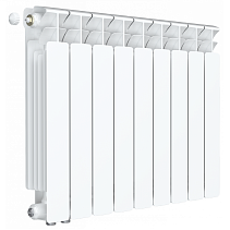 Радиатор биметалл Rifar Base Ventil 500 / 9 секций, нижнее левое подключение