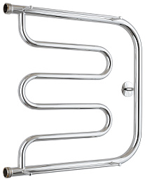 Водяной полотенцесушитель Стилье ТАНДЕМ 2П 500х500 резьба-сгон 1" (Без покрытия)