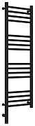 Полотенцесушитель электрический Сунержа Богема 3.0 прямая 1000х300  МЭМ левый Матовый чёрный