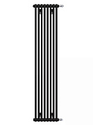 Стальной трубчатый радиатор Zehnder Charleston 2180/10 секций с боковой подводкой N1270 3/4" чёрный 