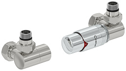 Автоматический терморегулятор Сунержа 3D правый 1/2" НР х 3/4" НГ (без покрытия)