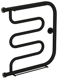 Водяной полотенцесушитель Сунержа Лира+ 2П 500х500 Н. Г. 1 матовый черный