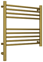 Полотенцесушитель электрический Сунержа Богема 3.0 прямая 500х500  МЭМ левый Состаренная латунь