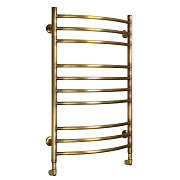 Водяной полотенцесушитель Domoterm из латуни в цвете античная бронза Калипсо П10 500x800 АБР