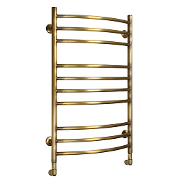 Водяной полотенцесушитель Domoterm из латуни в цвете античная бронза Калипсо П10 500x800 АБР