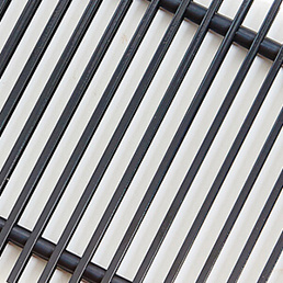 Рулонная решетка Techno алюминиевая черная RAL 9005 PPA 300-900