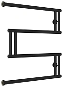 Водяной полотенцесушитель Сунержа High-Tech model M 600х600 матовый черный