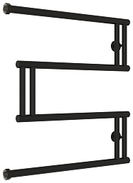 Водяной полотенцесушитель Сунержа High-Tech model M 600х600 матовый черный