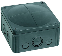 Коробка распределительная WISKA COMBI 1010/5 BK (140х140х82), IP 66/67, с клеммником, черная