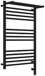 Полотенцесушитель электрический Сунержа Богема с полкой 3.0 800х500 / МЭМ правый Матовый чёрный